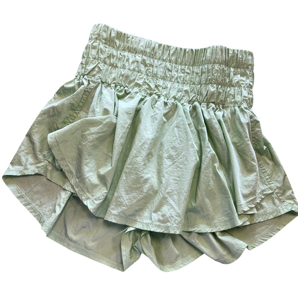 The Refinery Boutique Green Paper Bag Skort Medium